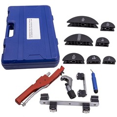 Pipe Tube Bender HVAC Refrigeration Ratchet Bending Heads Supports Tool Kit Set