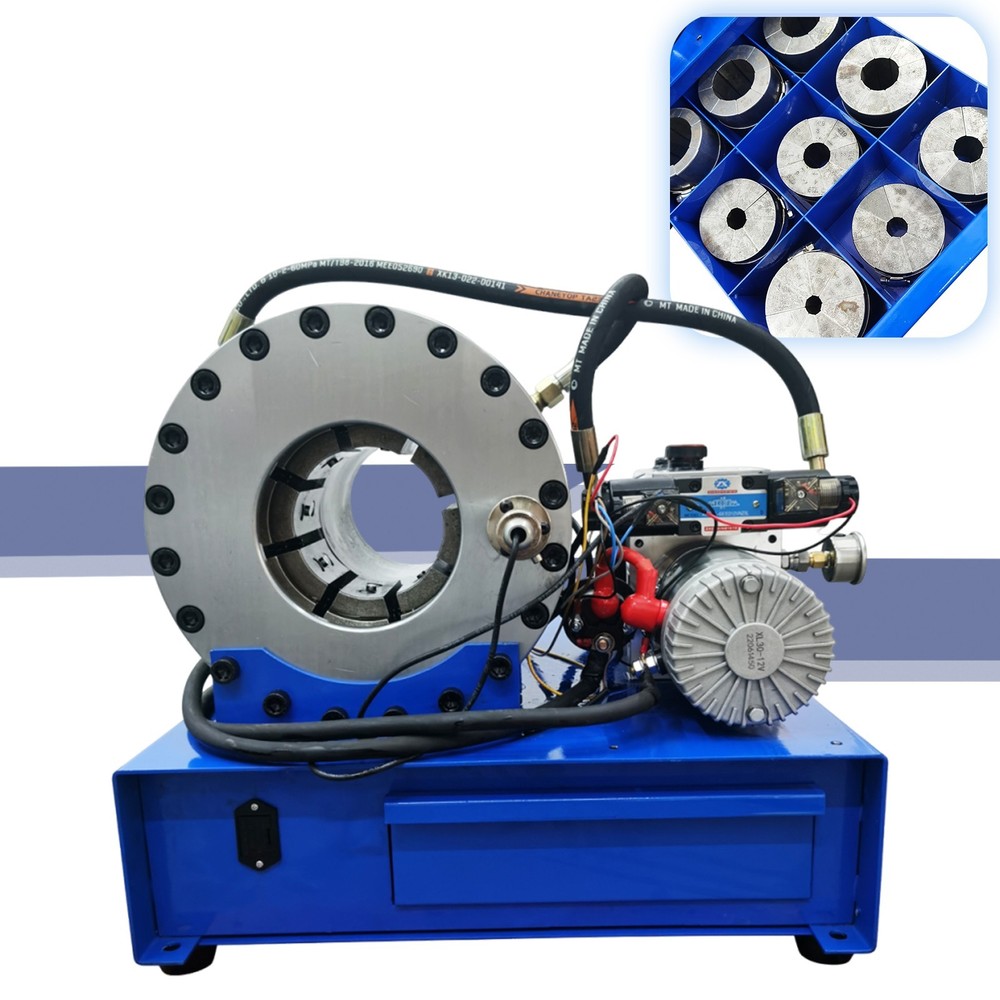 12V 1/4-2&Prime; Car Portable Electric Hydraulic Hose Crimping Machine with 10 Dies