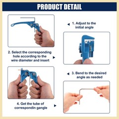 Car Tubing Bender Tool 1/8&Prime; 3/16&Prime; 1/4&Prime; Brake Fuel Line Handheld 1 Pc