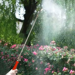 Adjustable Nozzle Spray Wand 44 Inch Stainless Steel Built in Shut off Valve