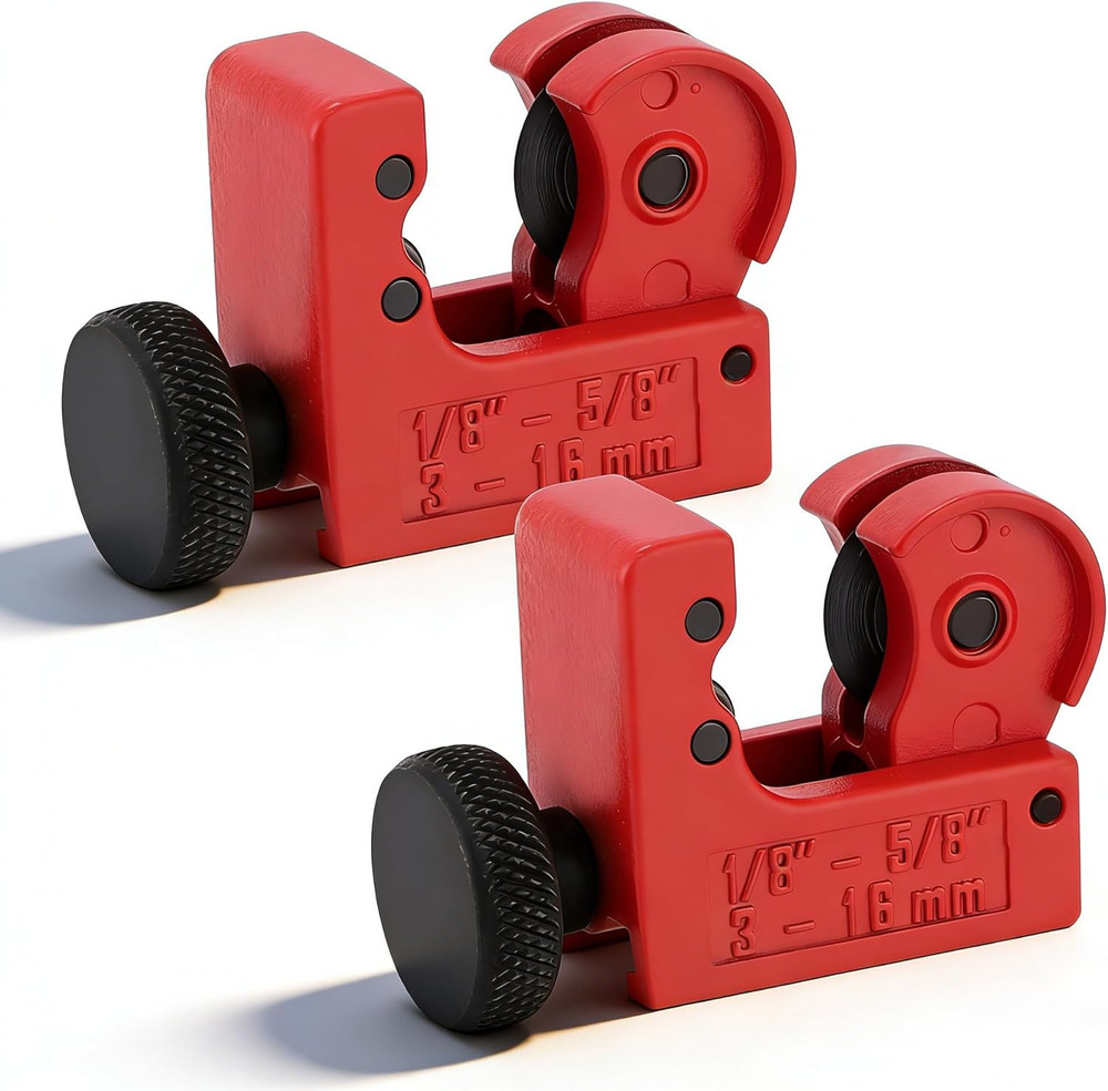 2 Pack Tubing Cutter, 1/8-Inch to 5/8-Inch Tube Cutter for Copper, Brass, Alumin