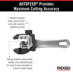 118 2-In-1 Close Quarters AUTOFEED 1/4 In.-1-1/8 In. Metal Tubing Compact Cutter