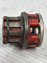 Ridgid 00-R Ratchet Pipe Threader 1/2&Prime; Threading Die Head Cutting Edges Great