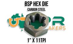 BSP Hex Die Nut 1&Prime; &ndash; 11 TPI PARALLEL *Pipe thread
