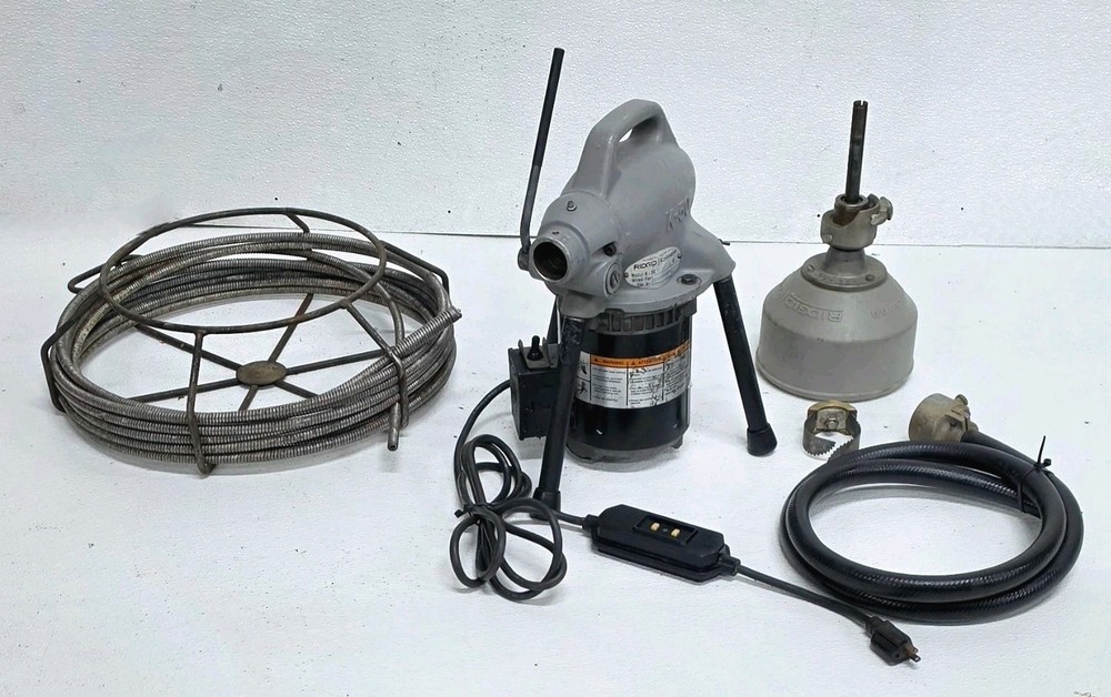 RIDGID K-50 Sectional Drain Cleaning Machine 110V w/ Accessories #1