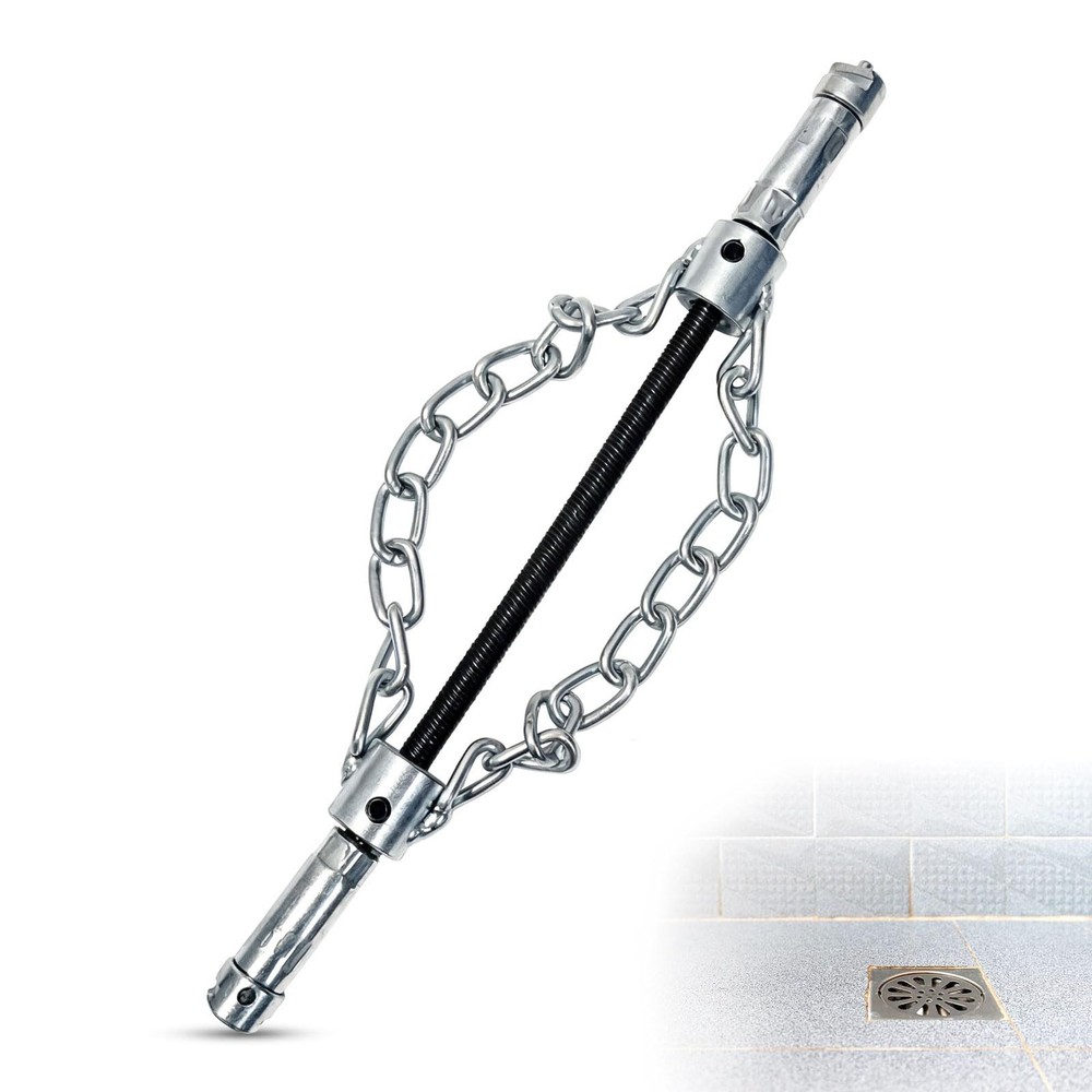 Heavy Duty Chain Knocker Drain Cleaner, Double Chain Head for Flex Shaft Rota&hellip;