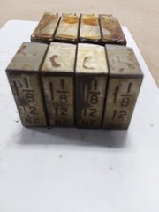 Dies #1,#2,#3,#4 Oster Series 300 Threading Dies 1-1/8&rdquo; & 12 NF. HS.