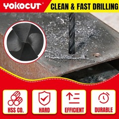 3/8 Inch x 12 Drill Bit &ndash; Long Bit, Industrial Black Oxide&hellip;