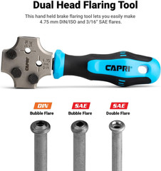 3/16 In. Dual Head Flaring Tool, Makes 4.75 Mm ISO/DIN Bubble Flare and 3/16&Prime; SA