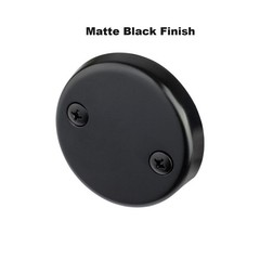 Matte Black Lift & Turn Tub Trim Set with 3 x 0.5 x 3 inches, Matt