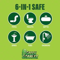 1 Gal. Main Line Opener and Drain Cleaner for Toilet, Tub, Shower and Sink Drain