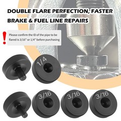 6PCS Brake Line Flaring Tool Kit Adapter,Steel 3/16 & 1/4&Prime; Brake Flaring Tool&hellip;
