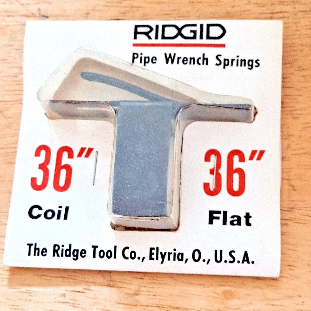 RIDGID 36&Prime; Coil & Flat Spring 31730 E2678 Fits 36&Prime; Pipe Wrench FREE SHIPPING