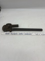 Vintage Heavy Duty Steel Offset Adjustable Pipe Wrench Monkey Plumber 16&Prime; &ndash; 19&Prime;