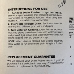 General Wire 3DF 3&Prime; Drain Flusher