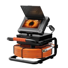 7&Prime; Sewer Pipe Inspection Camera Drain Pipeline Endoscope Self-Leveling 512Hz 50M