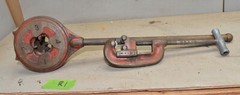 Ridgid Model 65R 1&Prime; &ndash; 2&Prime; capacity pipe threader die head & No 2 cutter tools R1