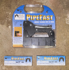 Watts PipeFast PF-1 Pipe Stapler Tool w/ PF2 Staples 1/2 in & 3/4 in