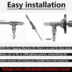 for NPT 08350 DM3MECH Mechanical Hot Tapping Machine Complete Kit with Case