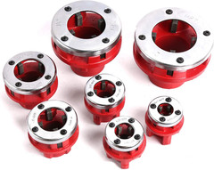 7 Size Ratchet Type Pipe Threader Threading Dies 3/8&Prime; to 2&Prime; NPT