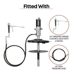 PROLUBE 50:1 Air Operated Grease Pump Complete Kit for 5 Gallon Pails, Heavy-&hellip;