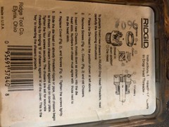 RIDGID 37840 1-1/4&Prime; 12R NPT Pipe Threading Dies