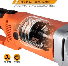 Electric Pipe Threader Pipe Threading Machine Copper Motor w/ 6 HSS Dies 1/2&Prime;-2&Prime;