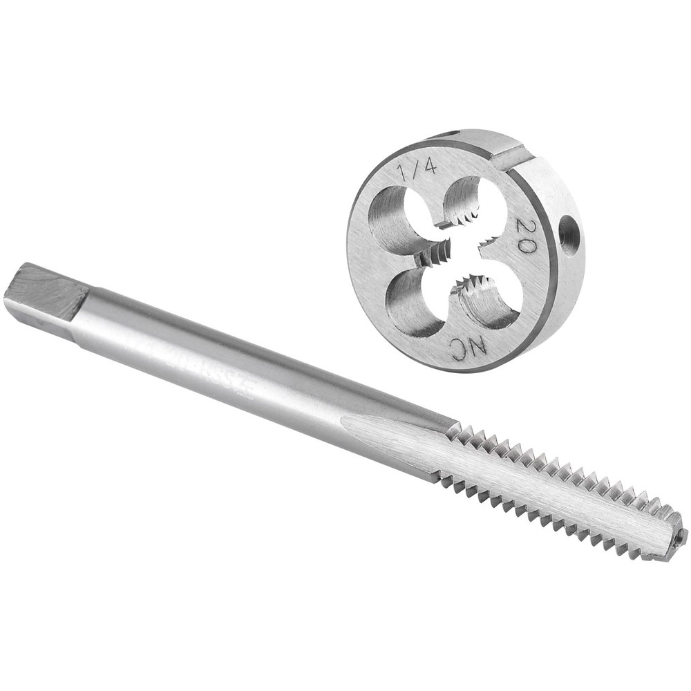 1/4&Prime;20 UNC Tap And Die Set Left Hand 1/4 x 20 Machine Thread Round Metal