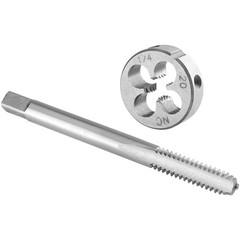 1/4&Prime;20 UNC Tap And Die Set Left Hand 1/4 x 20 Machine Thread Round Metal