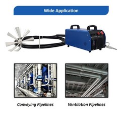 Portable 2&Prime;-40&Prime; HVAC Duct Cleaning Machine 49ft Flexible Shaft w Rotating Brush