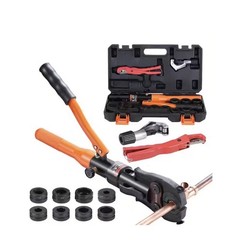Vevor Copper Pipe Crimping Tool, Hydraulic Driven Press Tool 1/2 in.,3/4 in & 1&Prime;