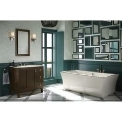 KOHLER PureFlo Rotary Turn bath drain trim Vibrant Brushed Nickel