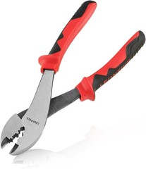 LEONTOOL Electrical Pliers for Crimping and Cutting, TPR Handle, 10-22 AWG Termi