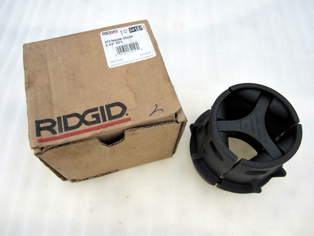 NEW Ridgid Tools 2-1/2&Prime; NPT 419 Nipple Chuck for 1224 Threader 34157 USA