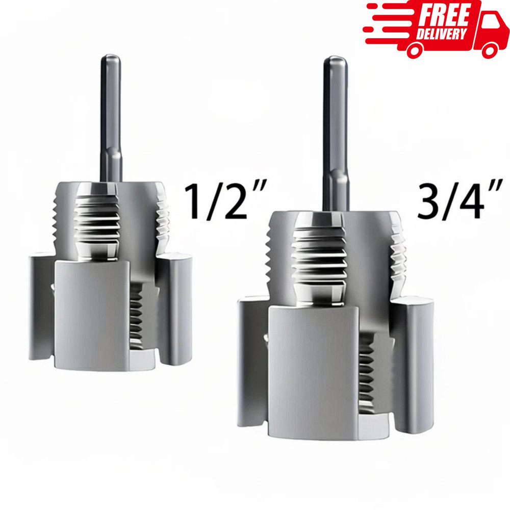 2pcs Integrated Internal & External Pipe Threading-Tool,PVC Pipe Threader Kit