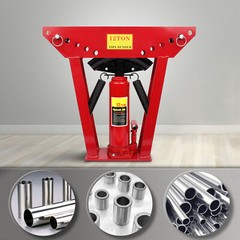 12 Ton 1/2in Diameter Hydraulic Pipe Bender Manual Hydraulic Tube Bending 6 Dies