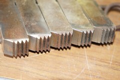 Set of 5: NYE 3-inch (3&Prime;) LEFT-HAND &ldquo;L&rdquo; Pipe Threading Die Cutting Inserts