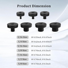 SSNNUU 7Pcs Double Flare Tool Adapters 3/16-5/8 Inch