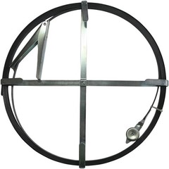 Edward Tools Sewer Rod Snake, 50ft Flat &ndash; Steel Cable Drain Cleaner .