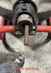 Ridgid 3/8&Prime; Drain cable Repair end bit for K-380 & K-400 MADE IN USA