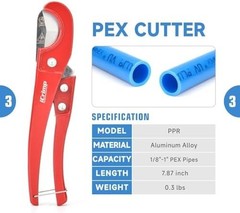 PCKIT-1234PS PEX Crimping Tool Kit with PEX Tubing Cutter, PEX Crimper, PEX Remo