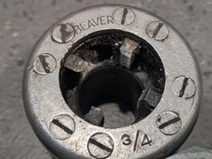Toledo Pipe Threading Machine Co Ratchet Pipe, Pipe dies Vintage, Beaver,NYE