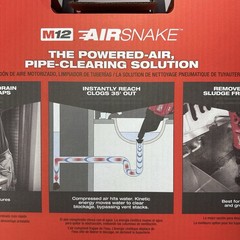 Milwaukee 2572B-21 AIRSNAKE M12 Cordless Drain Cleaning Air Gun Kit with Battery