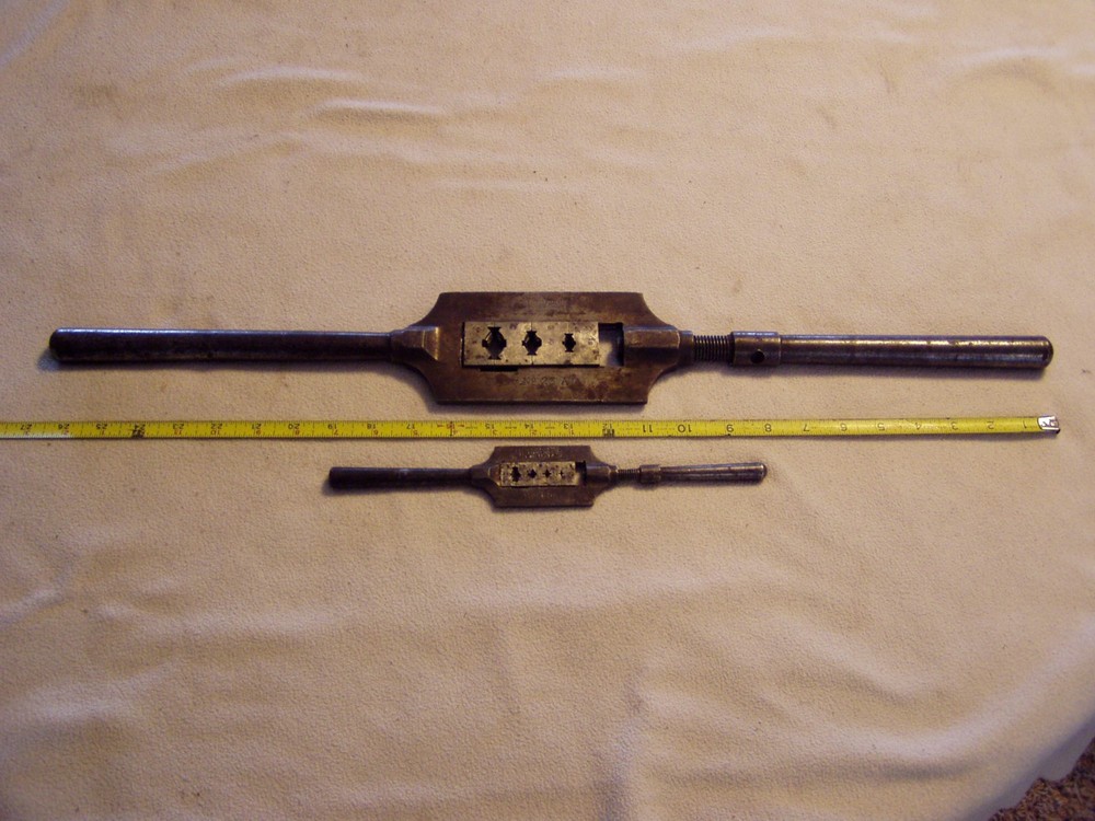 2 Antique Butterfield & Co No 23A & 53 Pipe Bolt Threader Die Wrenches tools