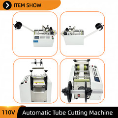 Automatic Tube Cutter Machine 110V PVC/PE Hose Pipe Cutting Tool 0-3.35 inches
