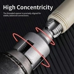 2pc Pipe Threading Tool 12 34 Integrated Internal External PVC Threader Kit