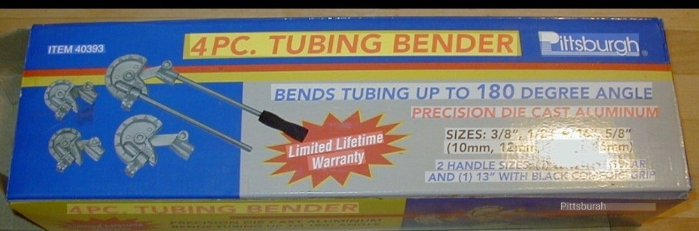 PITTSBURGH 3/8 in. to 5/8 in. Tubing Bender 40393 Works Great