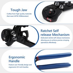 2 IN 1 Ratchet PEX Crimping Tool Cinch and Remove Dual Function Ergonomic&hellip;