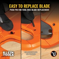 Klein Tools 50044 Precision Ratcheting PVC Pipe Cutter, 1 1/4&Prime;