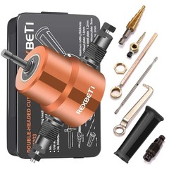 Effortless Metal Cutting Drill Attachment with Extra Punch & Die &ndash; Sheet Nibbler